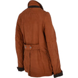 Women's Nubuck Leather Jacket Tan/nub: BARRY