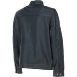 Ashwood Leather Mandarin Collar Zip-Up Men's Jacket Black: AMJ-10