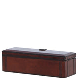 Ashwood Luxury Leather Triple Watch & Bracelet Storage Box Chestnut: LF-120