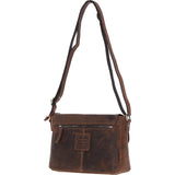 Vintage Satchel Leather Handbag Mud/brown: Kidderminster