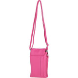 Ashwood Leather Smartphone Crossbody Bag Hot Pink: York