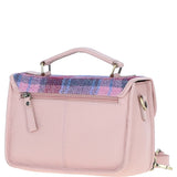 Ashwood Leather & Harris Tweed® Cloth Satchel Bag Baby-pink/Pink: TW-68-15-BP