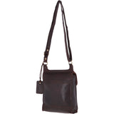 Vintage Small Leather Travel Shoulder Bag Brandy – G24