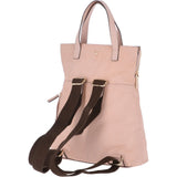 2 in 1 Leather Backpack Handbag Blush : 62237