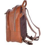 Unisex Leather Oily Hunter Backpack Tan : 1663
