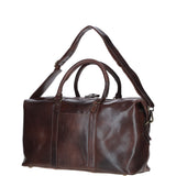 Large Leather Weekend Holdall Brown: TL-009