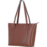 Ashwood Elegant Ladies Leather Shoulder Bag 2 Tone Tan: 64668