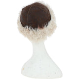 Ladies Vintage Curly Luxury Sheepskin Hat Brown/Cream: CURL HAT