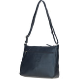 Ashwood Ladies Leather Shoulder Bag Navy: AJ3