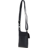 Ashwood Leather & Harris Tweed® Cloth elegance Crossbody Bag Black/White: TW-20-012-BW