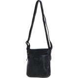 Luxury Small Leather Flight Bag Black: D-90