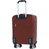 Premium Leather Trolley Suitcase Tan: pl-52
