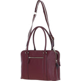 Ashwood 3 Section Large Leather Handbag Wine: X-39
