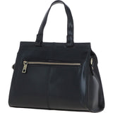 Ashwood Medium Leather Grab Bag Black: V-83