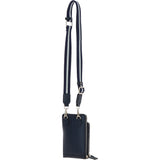 Ashwood Leather Luxury Crossbody Phone Bag Design-X Navy: X-31