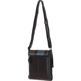 Ashwood Leather & Harris Tweed® Cloth Twist Lock Crossbody Bag Brown/Mcload: TW-31-01-BM