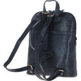 Small Vintage Leather Backpack Navy – G25