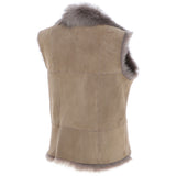 Reversible Toscana Suede Leather Gilet Mouse Tt: KB-42