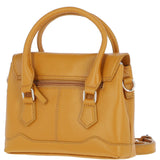 Elegant Ashwood Compact Handbag with Detachable Crossbody Strap Mustard: Y-55