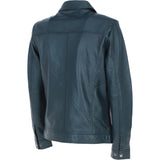 Ashwood Leather Bomber Jacket Navy: 1896