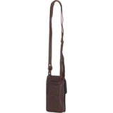 Exquisite Ashwood Leather Smartphone Bag Brandy: F-89