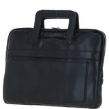 Ashwood Leather Mens Laptop Handle Bag Black: PL-45