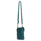 Ashwood Leather Crossbody Smart Phone Bag Teal: D-99