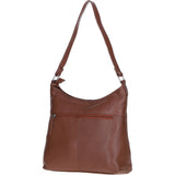 Chic Leather Shoulder Bag & Secure Zip Closure Cognac: Antrim