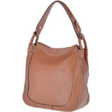The Bridge Full Grain Italian Leather Hobo Bag Havana Gold - 040735 1P 2C NH