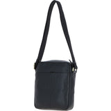 Gabicci Men's Leather Messenger Bag Black: GB-64958