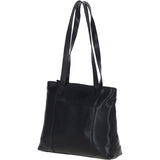 Elegant Ashwood Leather Shoulder Bag Black: Alice