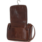 Ashwood Hi Veg Leather Hanging Wash Bag Tempo Brown : 8140