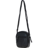Ashwood Leather Women’s Round Buckle Crossbody Bag Black: S-30