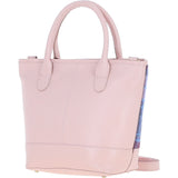 Ashwood Leather & Harris Tweed® Cloth Large Grab Bag Baby-pink/Pink: TW-64-15-BP