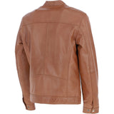Ashwood Leather Mandarin Collar Biker Jacket Tan: AMJ-31