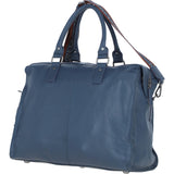 Brampton London Leather Weekender Bag Navy: 64807