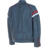 Ashwood Men's Leather Biker Jacket with Red Stripe Grey: AWM-BOXER