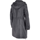 Leather Duffle Leather Coat Black/app: TINA