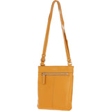 Ashwood Leather Smart Tab Cross Body Bag Mustard: 63621/Tab