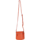 Ashwood Elegant Leather Crossbody Bag with Twist Lock Orange: Y-52