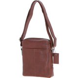 Mens Leather Messenger Bag Chestnut: Logan