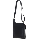 Ashwood Leather & Harris Tweed® Cloth Crossbody Bag Black/White: TW-24-012-BW
