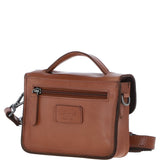 Ashwood Leather Mini Crossbody Satchel Bag Tan: P-61