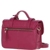 Stylish Ashwood Leather Medium Satchel Bag Raspberry: Y-62