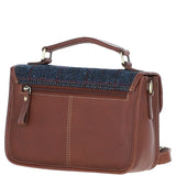 Ashwood Leather & Harris Tweed® Cloth Satchel Bag Tan/Mcload: TW-68-11-TN