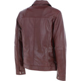Ashwood Leather Brando Jacket Burgundy: AMJ-91