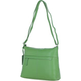 Sleek Luxe Leather Shoulder Bag Fern: Mourne