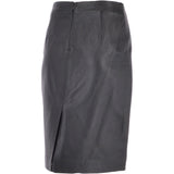 Women's Leather Pencil Skirt  Black : V2 Knee
