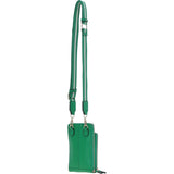 Ashwood Leather Luxury Crossbody Phone Bag Design-X Green: X-31