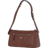 Chic and Stylish Shoulder Bag with Adjustable Strap 2 Tone Tan: 64416